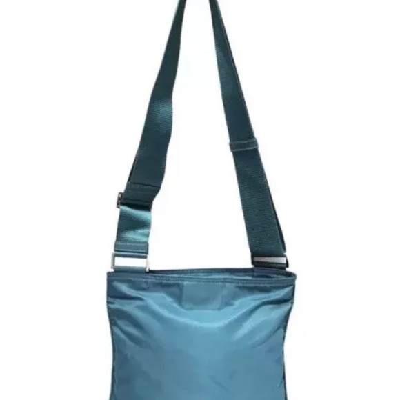 ‘Like New’ Authentic PRADA Turquoise Nylon Shoulder Crossbody Bag Purse - Picture 5 of 10
